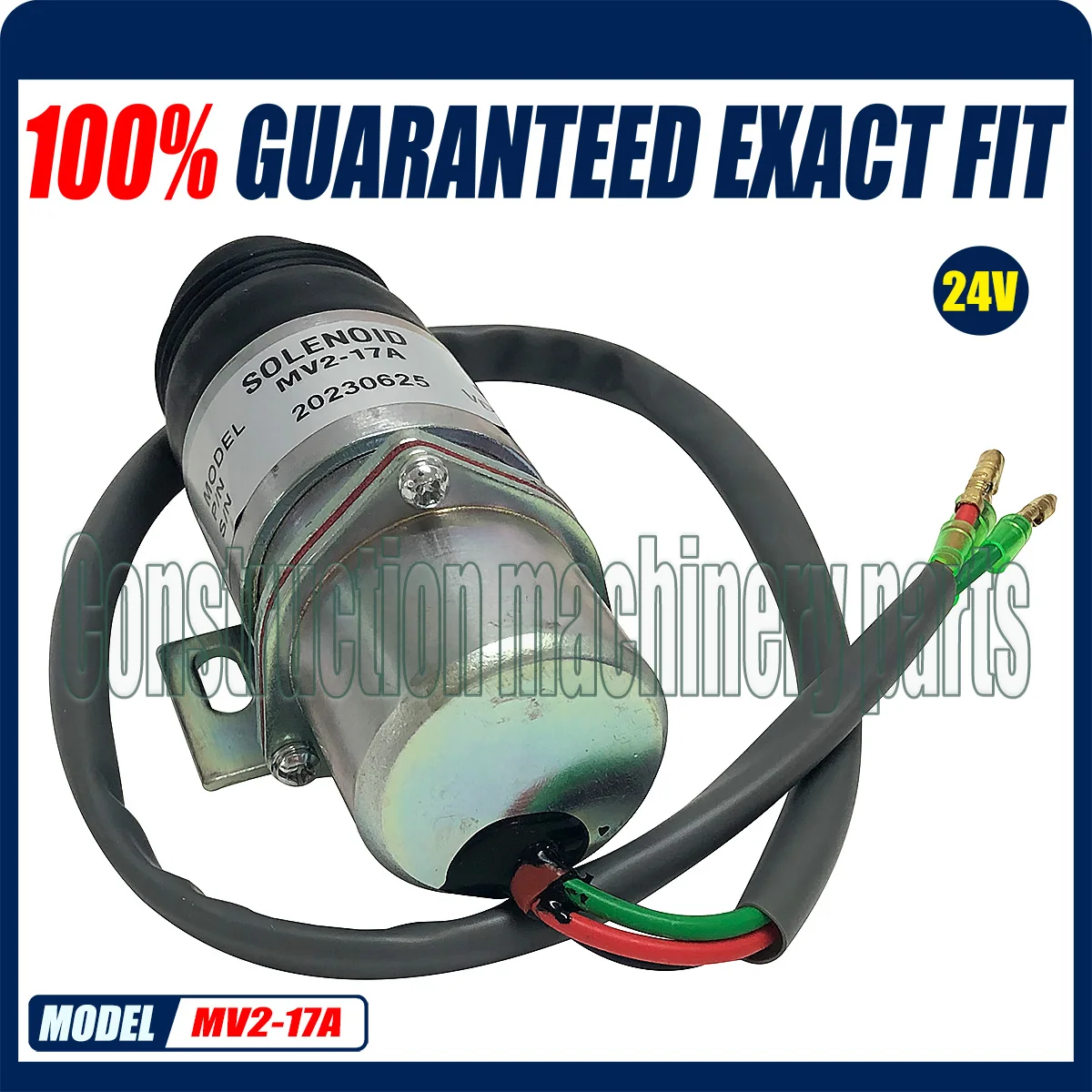 MV2-17A 24V Heavy Duty Fuel Shutoff Solenoid Valve 1819100520 1-81910-052-0 Z1819100520 For Isuzu Engine Stop Solenoid