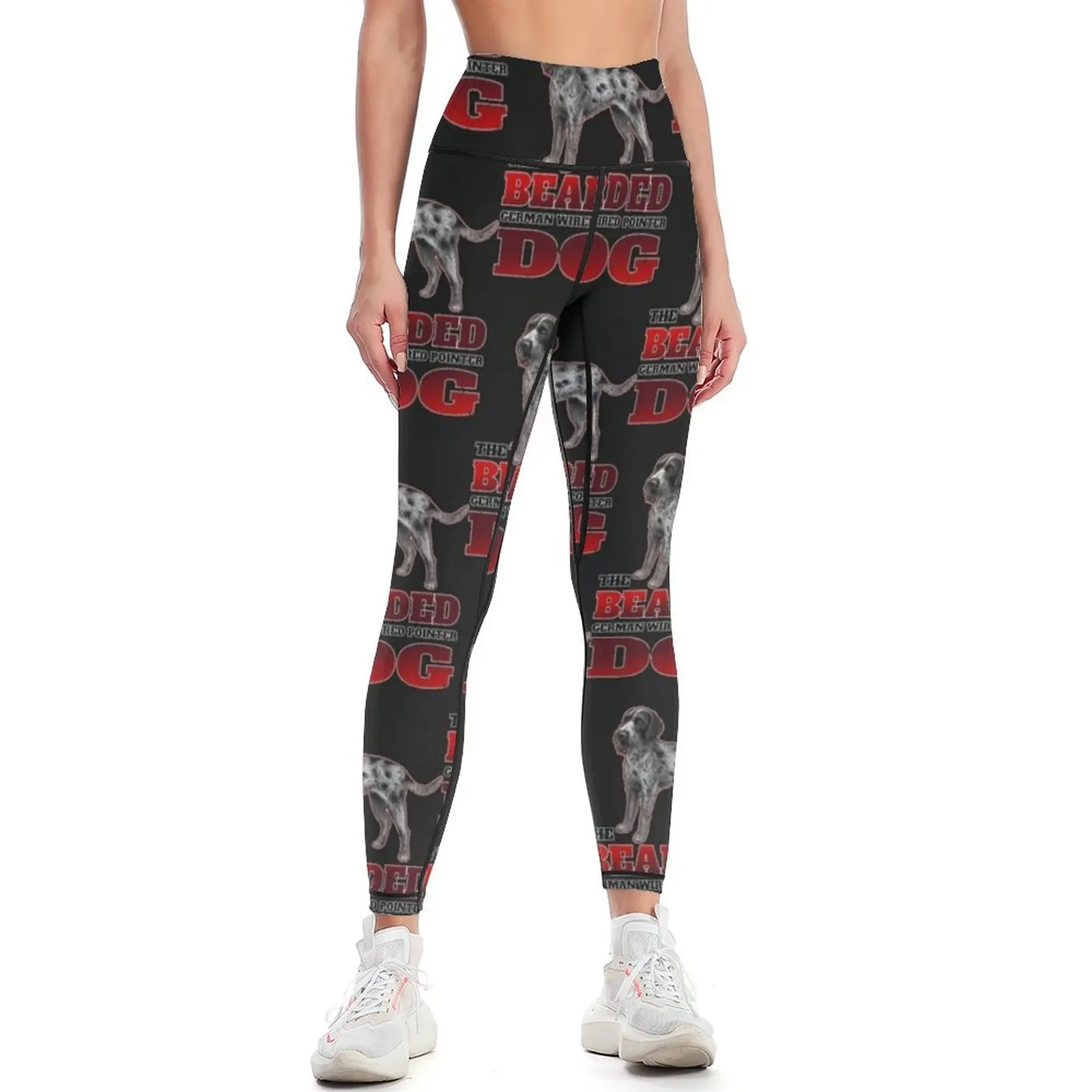 

Bearded dog design Leggings gym wear sport set Womens Leggings