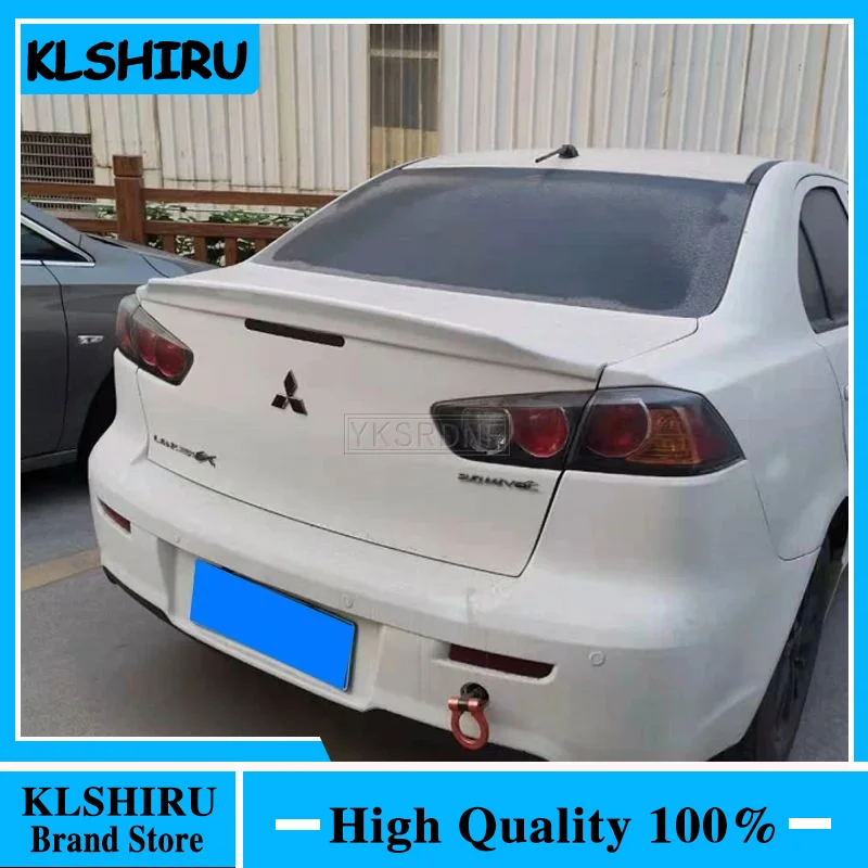 For Mitsubishi LANCER EVO 2010-2014 ABS Spoiler Primer Color Car Tail Wing Decoration Rear Trunk Spoilers Wings For LANCER EVO