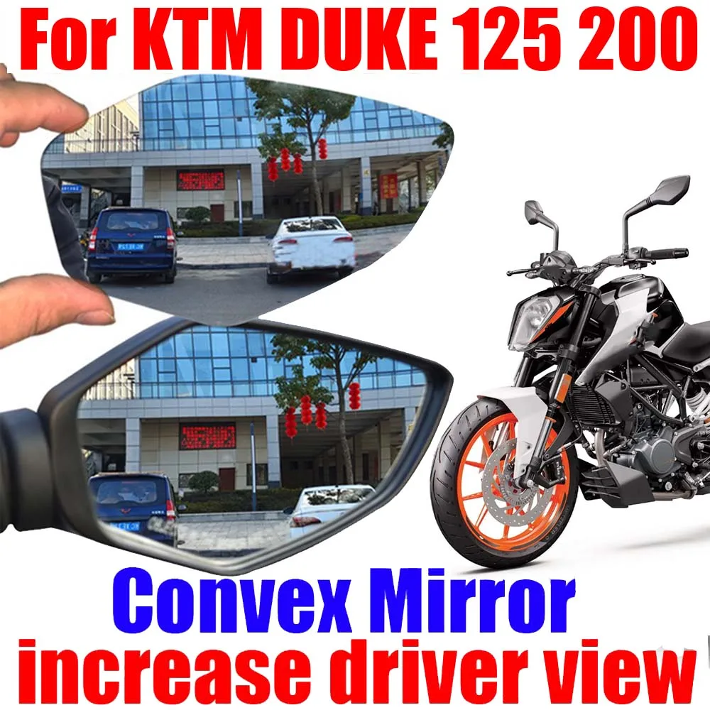 For KTM DUKE 125 200 DUKE 125DUKE 200DUKE DUKE125 Accessories Convex Mirror Increase Side Mirror View Rearview Mirrors Vision