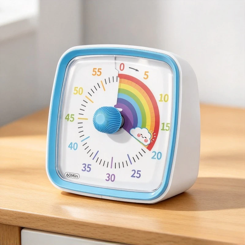 Visual Timer 60 Minutes Countdown Silent Time Management Tool For Kids Adults Classroom Home School Study Work Clock Decor