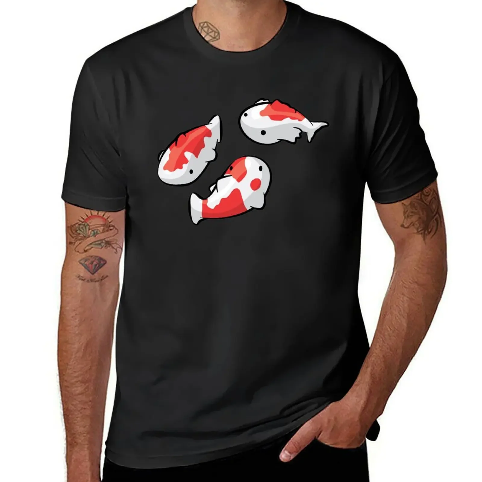 Cute Koi Fish T-Shirt cheap stuff cotton graphic tees anime customs design your own mens plain t shirts