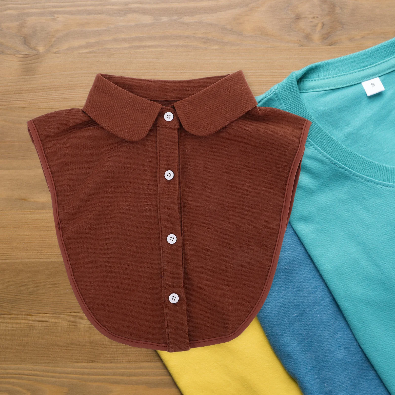 

Detachable Faux For Women Shirt Collar Fake Blouse Accessories Sharp Pointed Design Polyester Collar Attachments For Work