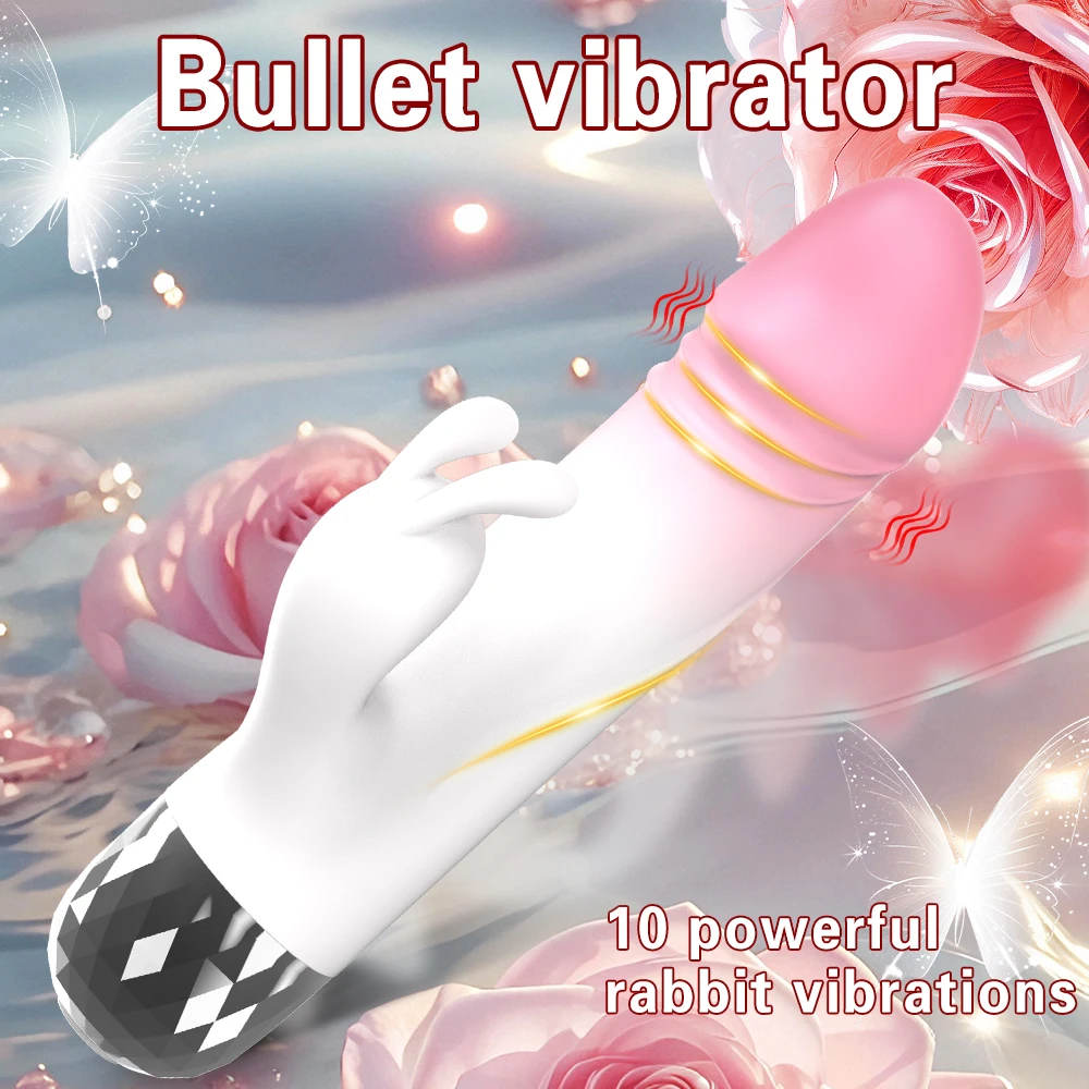 Powerful Rabbit Vibrator for Women Clit Stimulator G Spot Dildo Vibrating Vagina Massager Female Masturbation Sex Toys for Adult