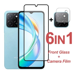 For Honor X5b Glass Screen Protector Full Cover Tempered Glass On Honor X5b Plus Protective Phone Camera Lens Film Honor X5b