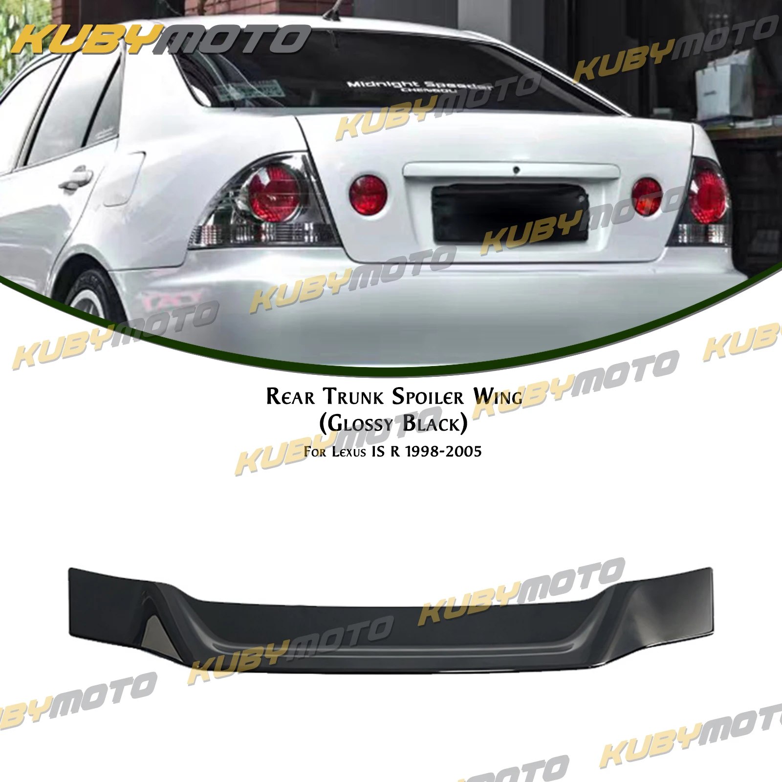 Rear Spoiler Wing Lip For Lexus IS R 1998-2005 IS200 IS300 R Style Tail Trunk Lid Spoiler Splitter Boot Cover Guard