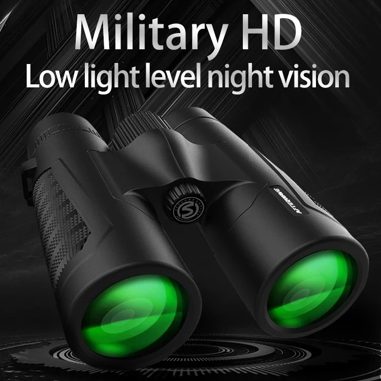 Binoculars Telescope 12X42 High Magnification Portable Ipx4 Waterproof Bak4 Prism for Mountain Climbing Hunting Hiking