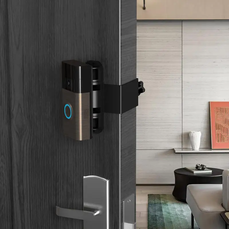 Регулируемое Угловое крепление совместимое с кольцами для видеозвонка 3 4 угловой Регулируемый адаптер Монтажный кронштейн держатель без отверстий