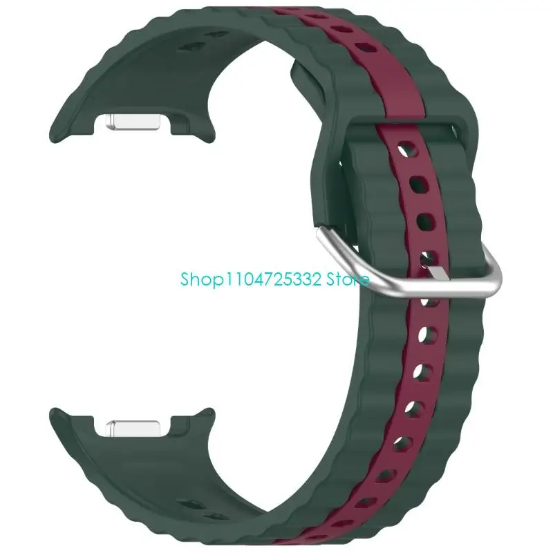 P5ea Banda substituição silicone flexível respirável não é designs slip watch tiras liberação rápida intercambiável