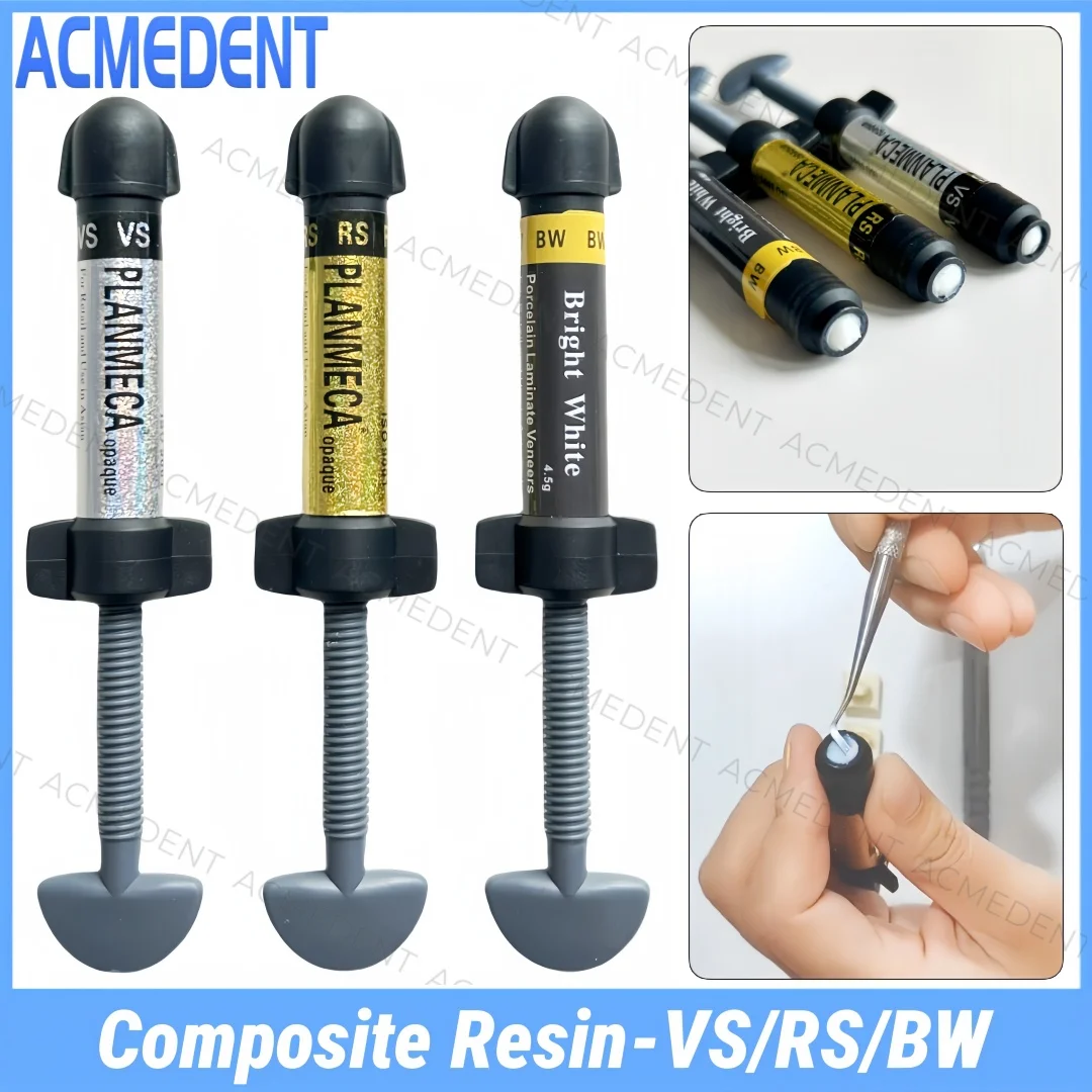 

4,5 г стоматологический композитный шпон из смолы Light Cure ярко-белый гибридный эстетический отбеливающий инструмент для восстановления зубов VS/RS/BW