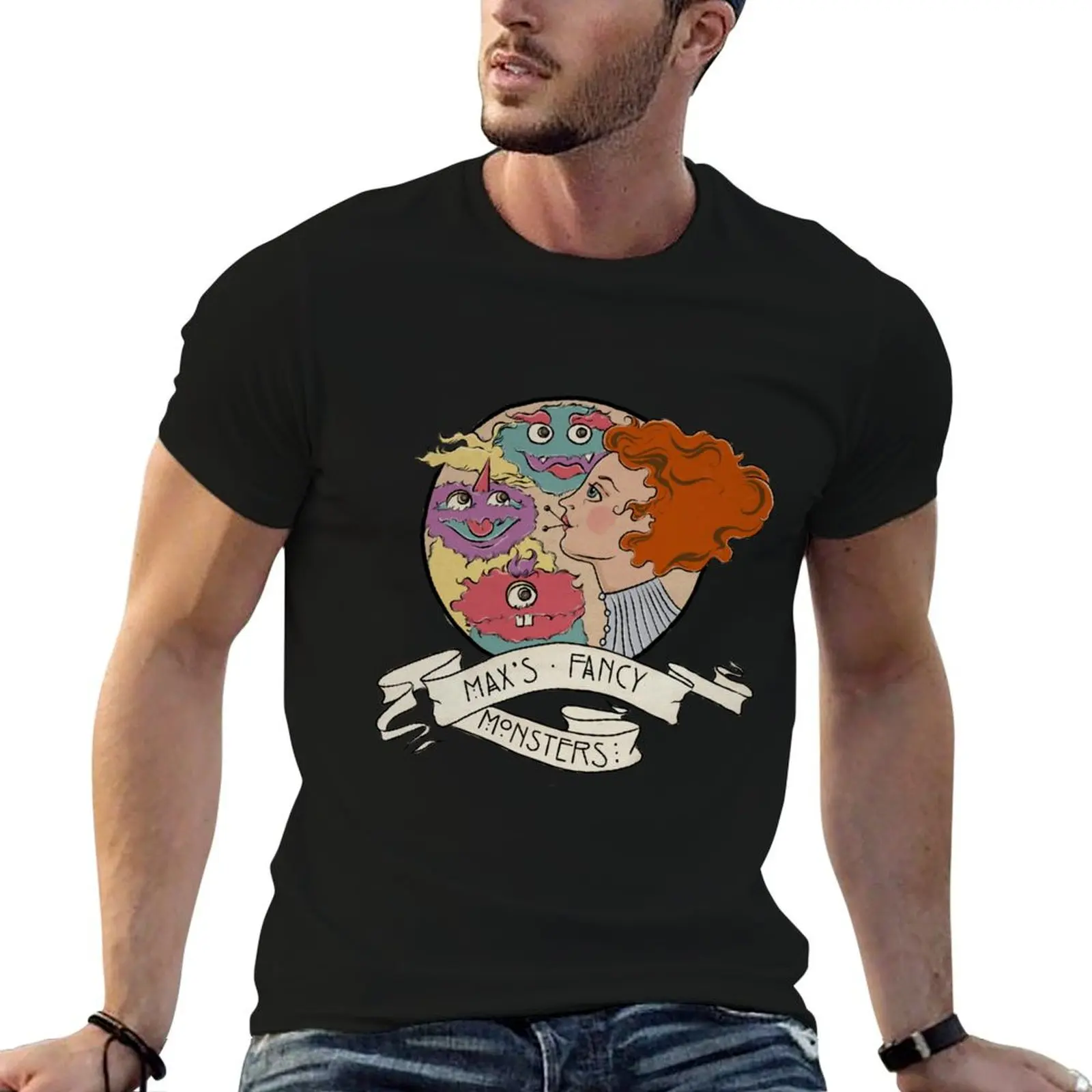 Max's Fancy Monsters T-Shirt Plus Size Everyday Tee Shirt