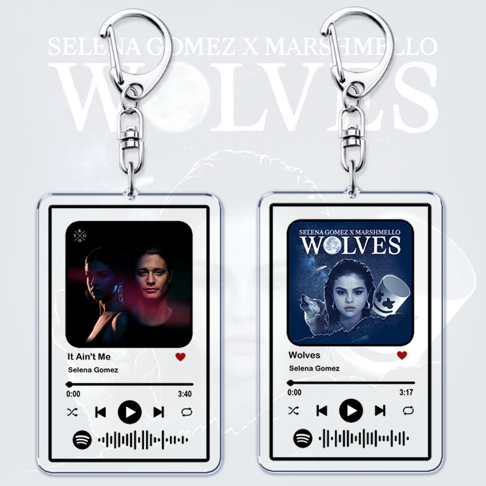 سلاسل مفاتيح مغنية شعبية للنساء ، مجوهرات بقفل ، تفقد حبك لي ، مجوهرات للقفل ، هدايا المشجعين ، حقيبة ، تهدئة ، ذئاب