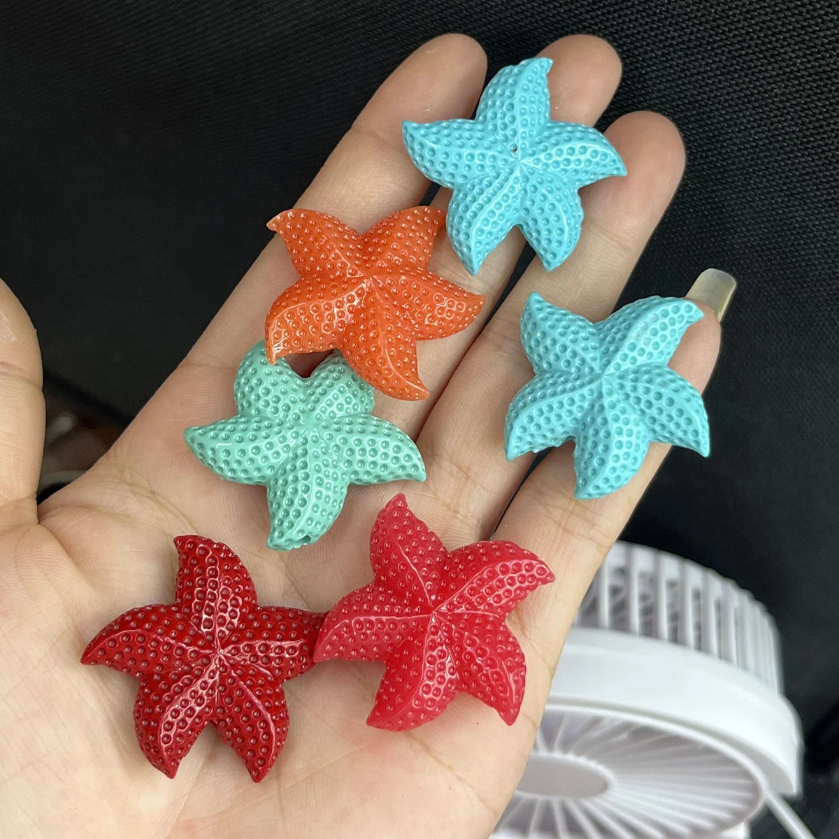 20mm Natural Colored Shell Imitation Coral Beads Starfish Shape Semi-Finished Beads for Jewelry Making DIY Necklace Bracelet
