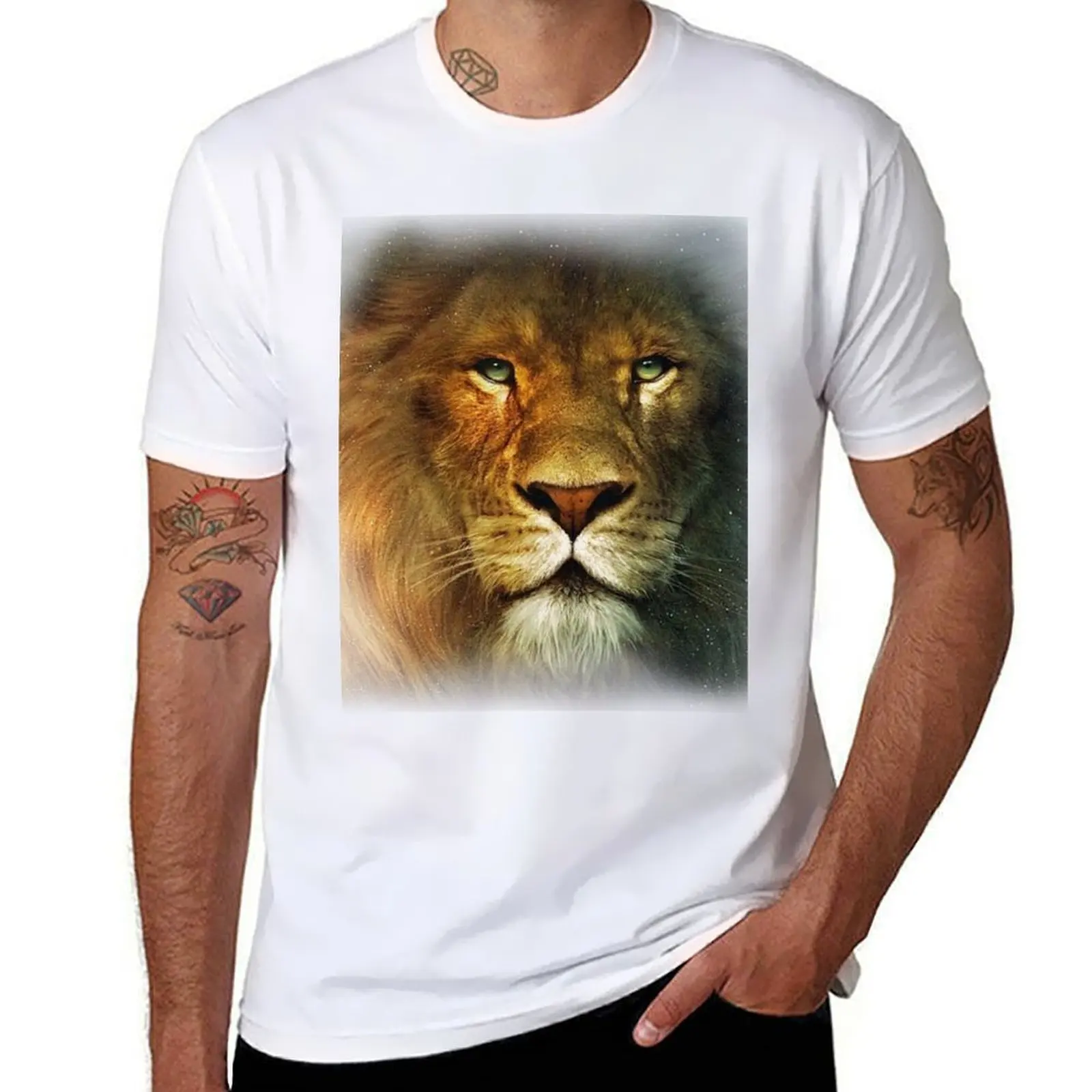 

Narnia Lion T-Shirt anime t shirts oversize t shirt man casual T-Shirt