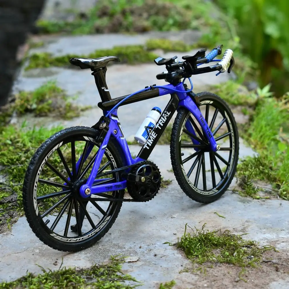 Home Decoration Diecast Mountain Bike Model Racing Ornament Mini Bicycle Metal 1:8 Simulation Bicycle Collection Toys