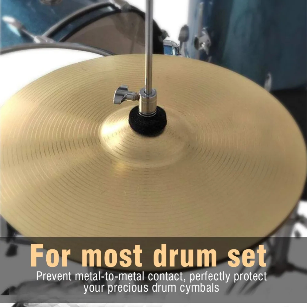 Professional Felt + Plastic+Metal Cymbal Replacement Parts Black + Silver+Grey Drum Felt Washer Hi-Hat Clutch Felt For Drum Set