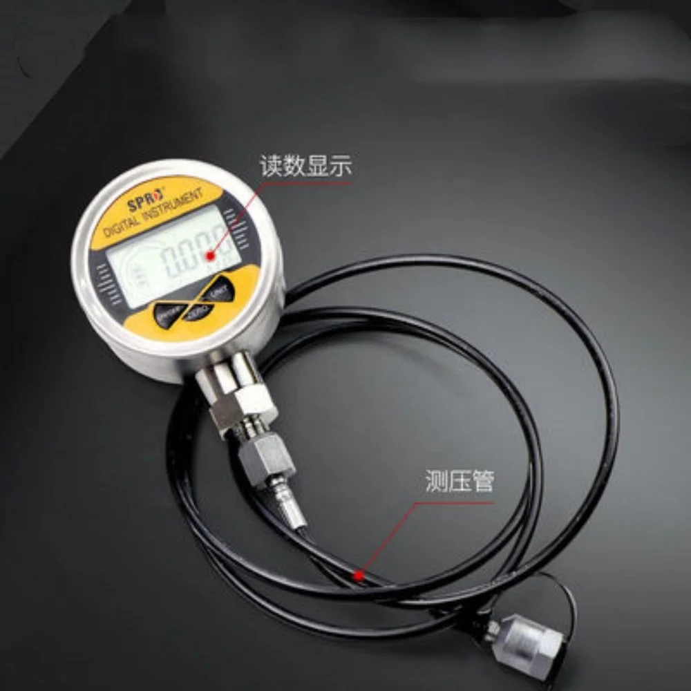 

Hydraulic Pressure Gauge Test Kit, 0-60MPa Diagnostic Tool for Excavator Hose & System