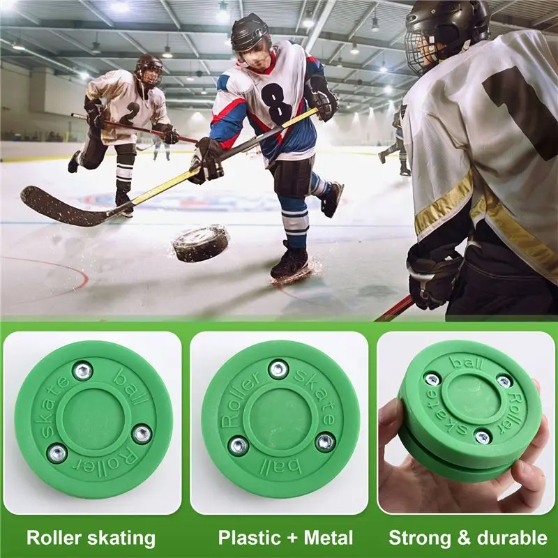 AEF5-Roller Skating Hockey Double-Layer Ball Training Hockey Flat Ball Round Ball Land Training Ball Dry Land Hockey