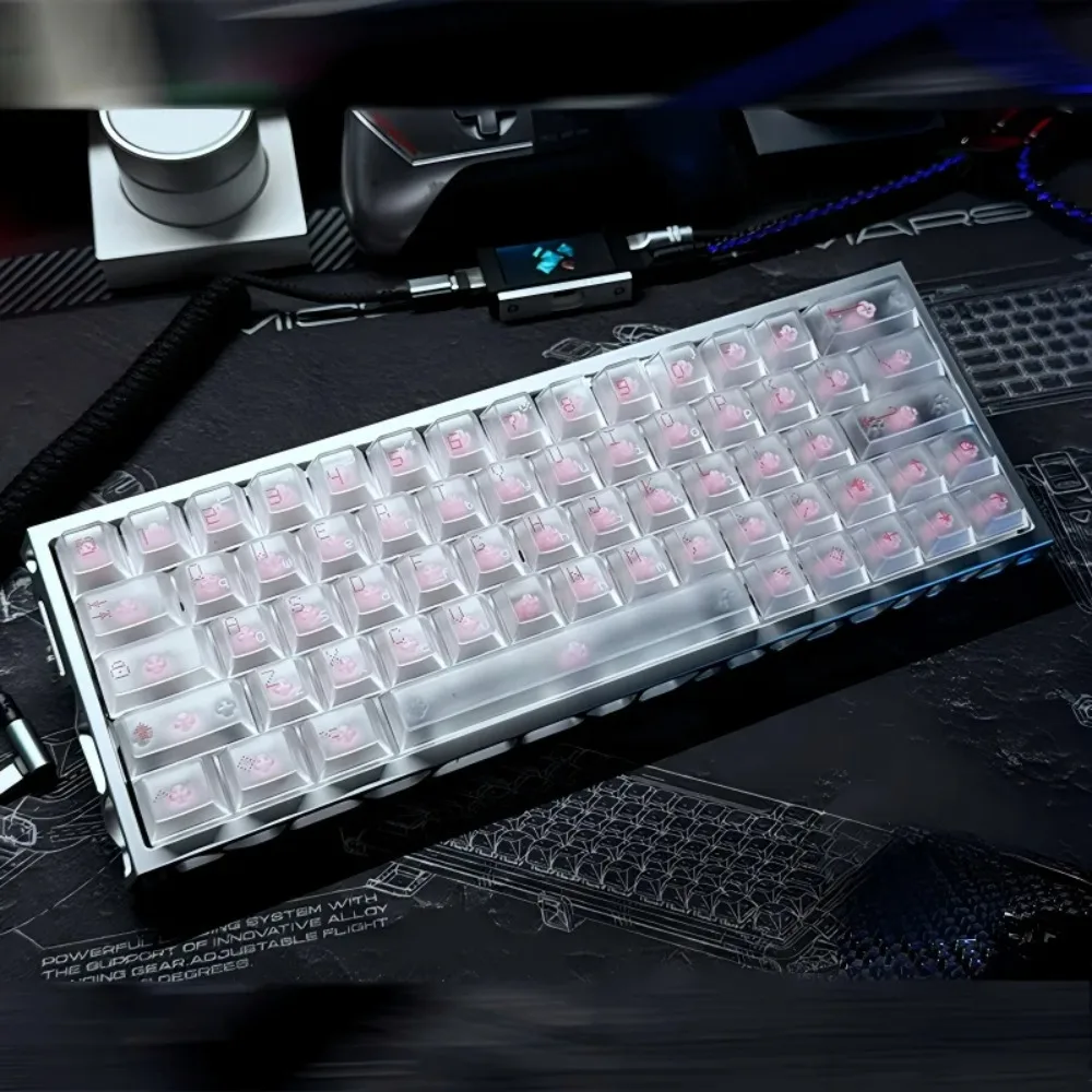 Teclado Magnético Everglide AE64 Pro com PCB Personalizado