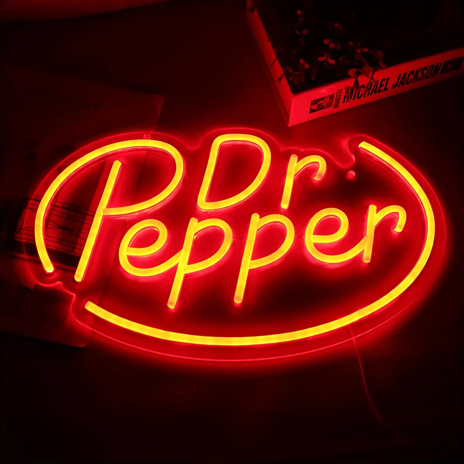 Dr Pepper Neon For Wall Decoration, Bedroom Neon LED Commercial Sign For Shops, Men\'s Private Spaces, Christmas Gift