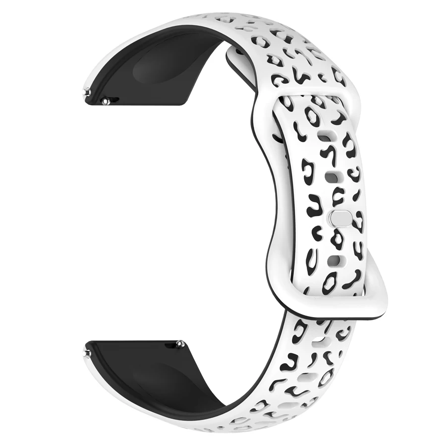 18mm 22mm 20mm Universele Horlogebanden Zachte Siliconen Band 3D Bloem Polsband voor Huawei Samsung Xiaomi Amazfit Smartwatch