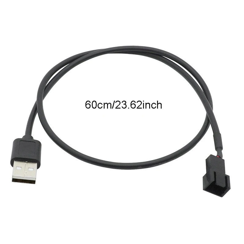 5V USB to 3 PIN Convert Adapter CPU Fan Connect Cable Computer PC Case CPU Power Supply Extend Line 30cm with Switch Wire