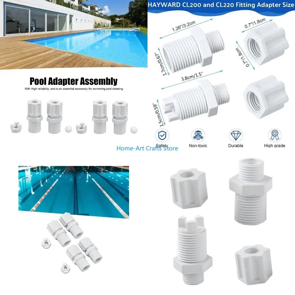 Y3NA Check Valves Inlet Fitting Adapter Assembly Swimming Pool Cleaning Replacement