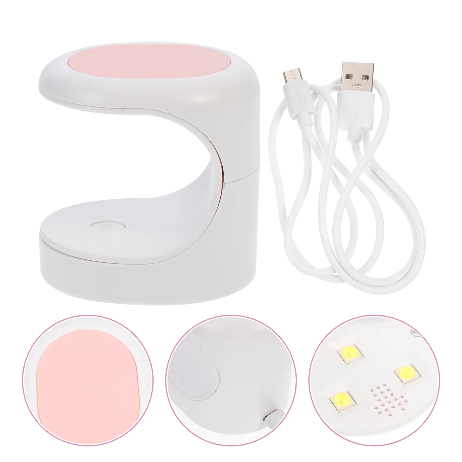 1 مجموعة مسمار أداة فنية شيك تصميم مانيكير مجفف الغراء السريع تجفيف المنزل صالون ملحق ضوء للأظافر مسمار الغراء الخبز مصباح #6