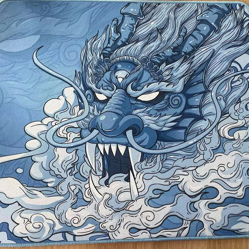 Gorąca linia gier podkładka pod mysz do gier t-series Chinese Dragon LOONG (40cm × 45cm), gładka powierzchnia, z obszyciem, antypoślizgowa podkładka pod mysz