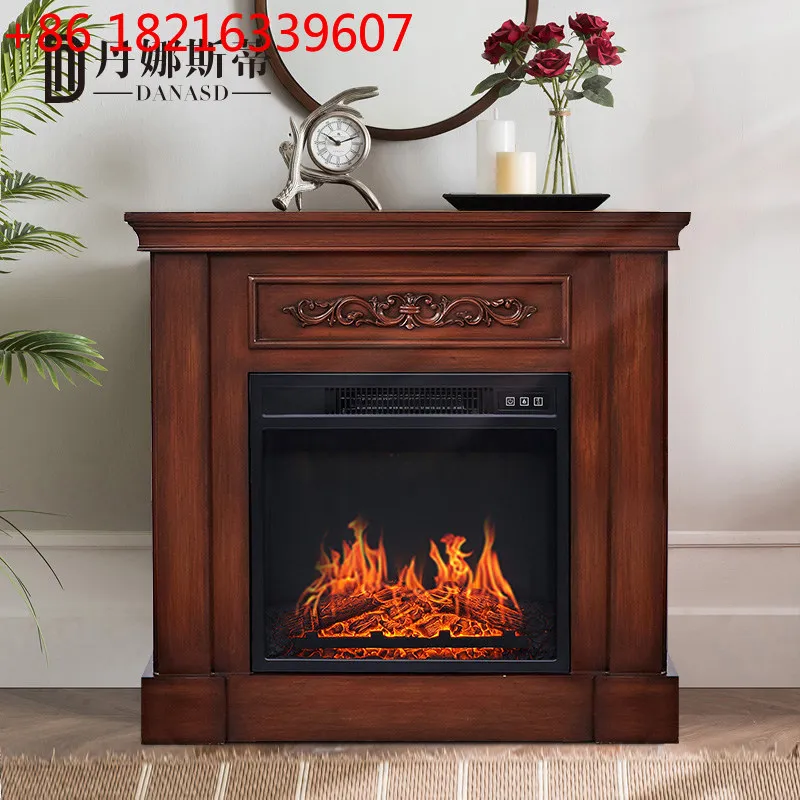 TAO Living room decorative cabinet home homestay simulation flame electronic mantel heater