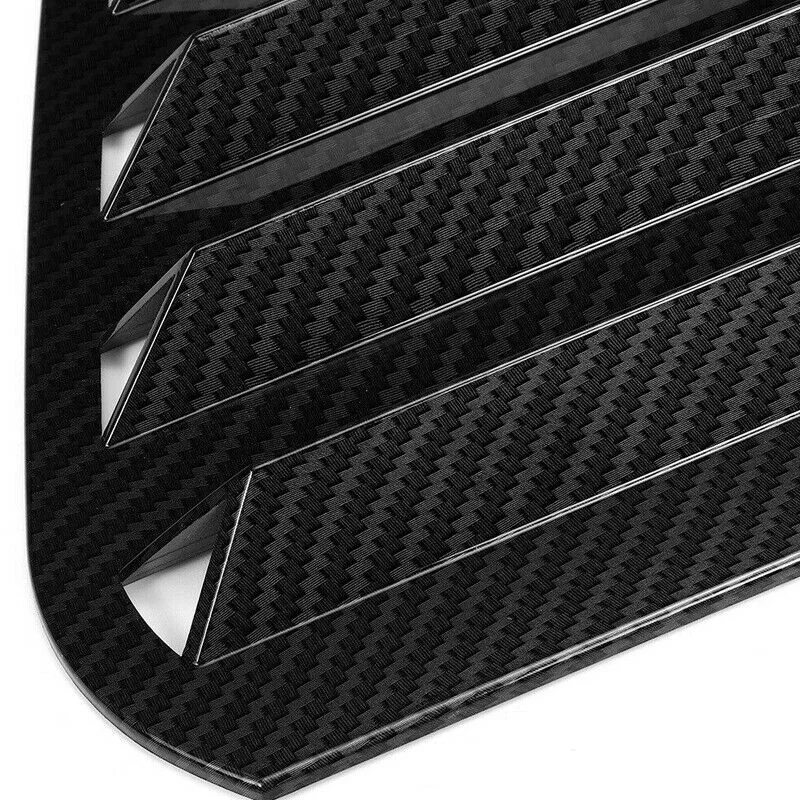 Car Rear Side Window Louvers, For Golf 7 R MK 7 7.5 2013-2020 Racing Style Window Blinds Air Vent Scoop Cover