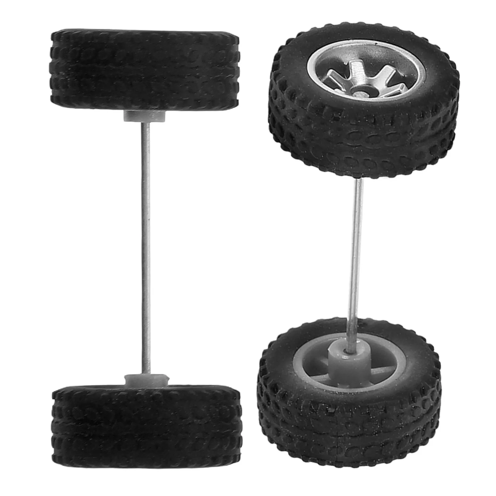 

1 пара сменных колес в масштабе 1:64 для миниатюрных радиоуправляемых машинок, резиновые шины, безопасные, износостойкие, легкие.