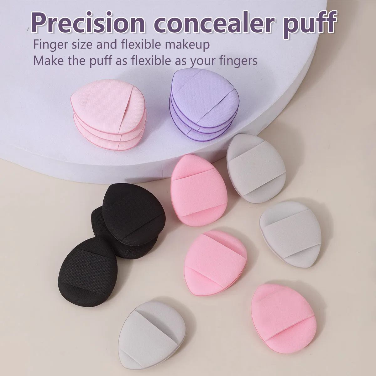 مجموعة إسفنجة مكياج مكونة من 14 قطعة مع جرة تخزين، وخلاطات تجميل مخملية، وإسفنجة إصبع للمكياج، ومنفذات كريم الأساس لمستحضرات التجميل