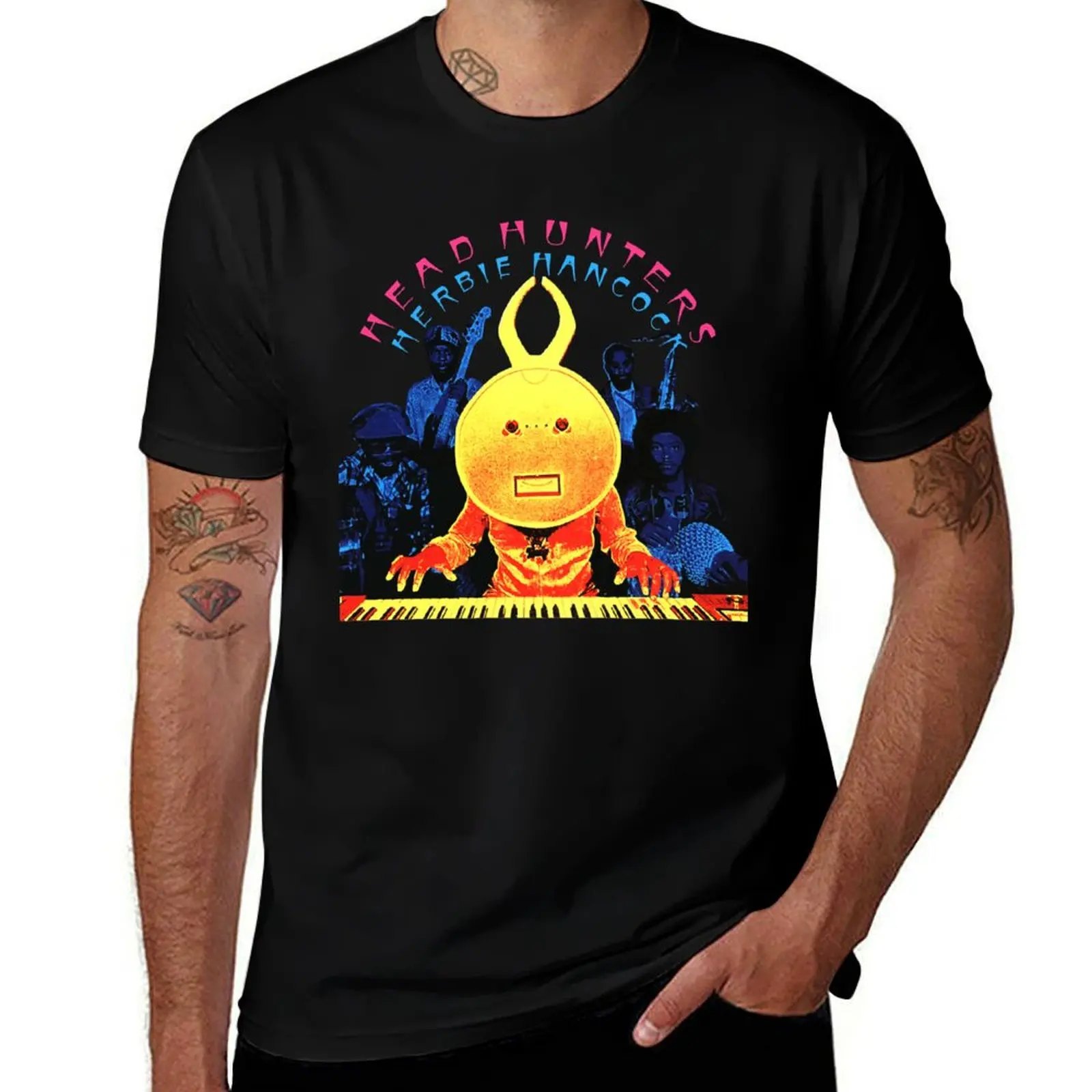 Head Hunters Herbie Hancock Unisex T-Shirt Utility Work Short Sleeve Top T-Shirt