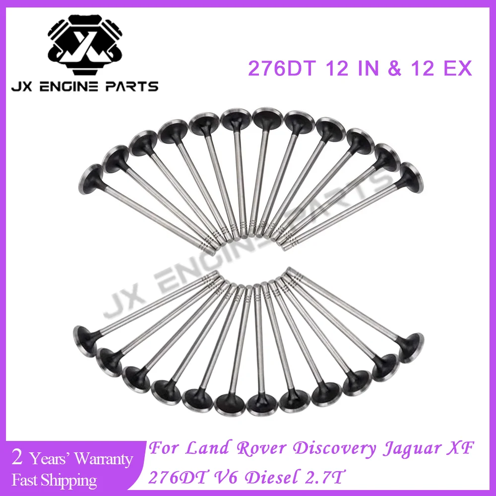276DT Engine Exhaust Intake Valve Set For Jaguar XF XJ Land Rover 2.7 3.0 Discovery Range Rover Sport 306DT TDV6 2.7L Diesel