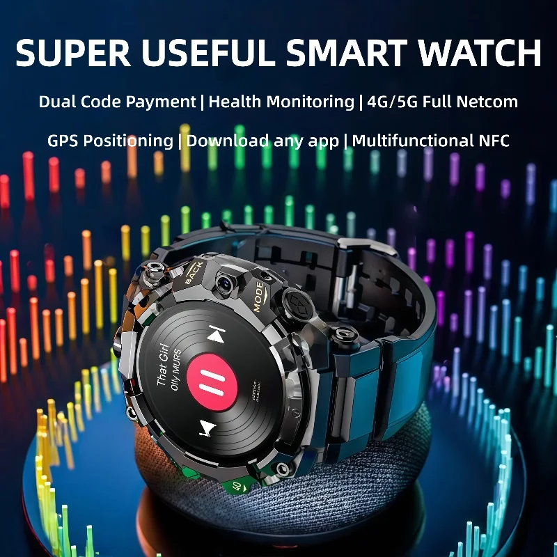 

Q668 Smart Watch Android 4G LTE Smartwatch IP68 waterproof 800W HD Dual Camera Amoled GPS WIFI Multi sport mode Download Apps