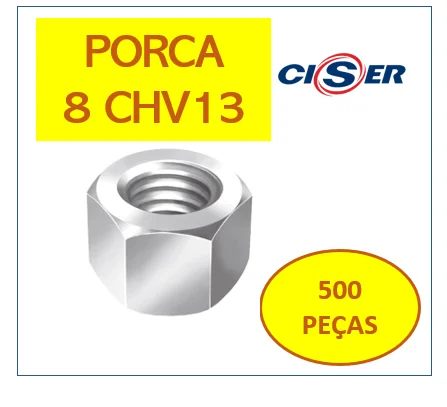 Ciser Hex Nut Ma 8 Chv 13 Zb CX With 500 PCS