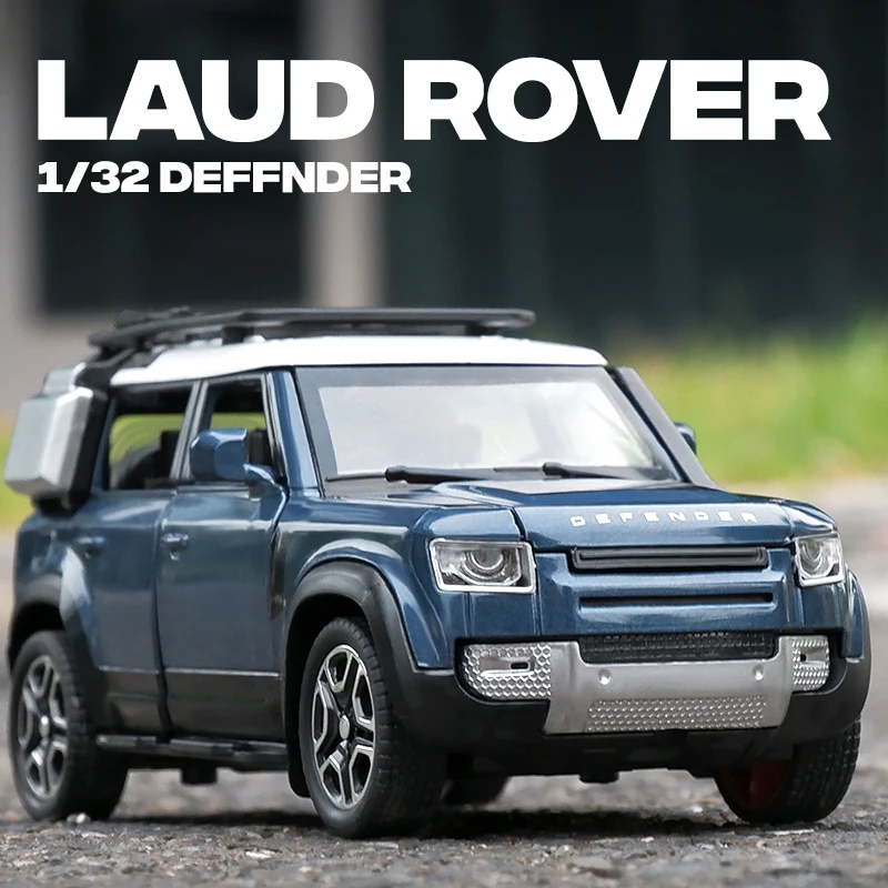 1:32 Land Rover Defender 110 Alloy Off Road Car Diecast Metal Model Home Interior Decoration Collection Gift for Boys Kids Toys