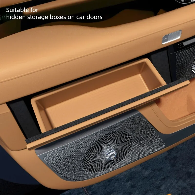 Fit for Zeekr 9X 2025 2026 Auto Door Hidden Storage Box Door Handle Silicone Storage Box Auto Interior Protective Accessories