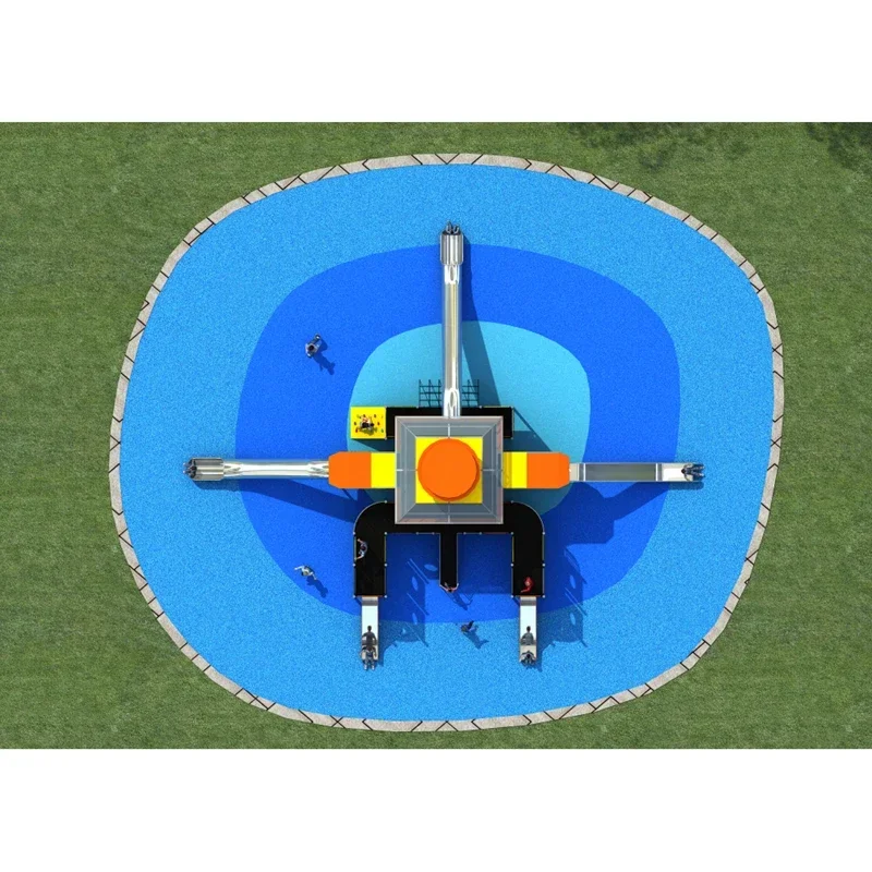 New Design Safety Amusement Park Children Slide Outdoor Playground Equipment