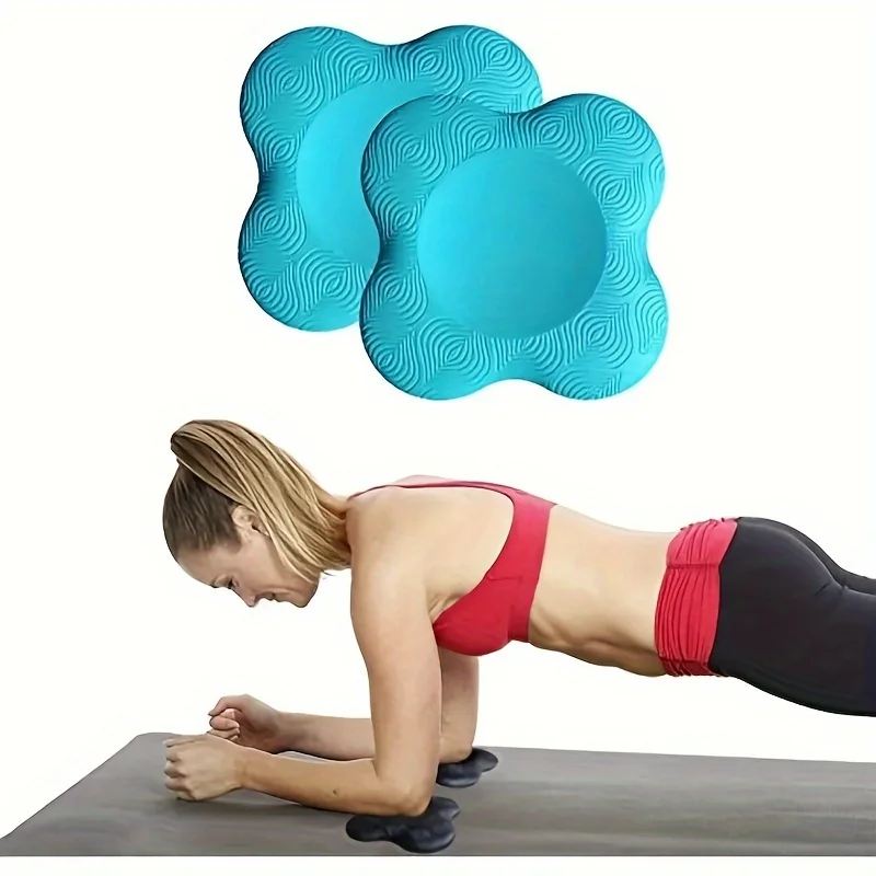 2pcs Yoga Kneeling Mat, Portable Thicken Support Mat, Suitable For Sports And Fitness, Yoga Training Umbrella Wall clock Planter