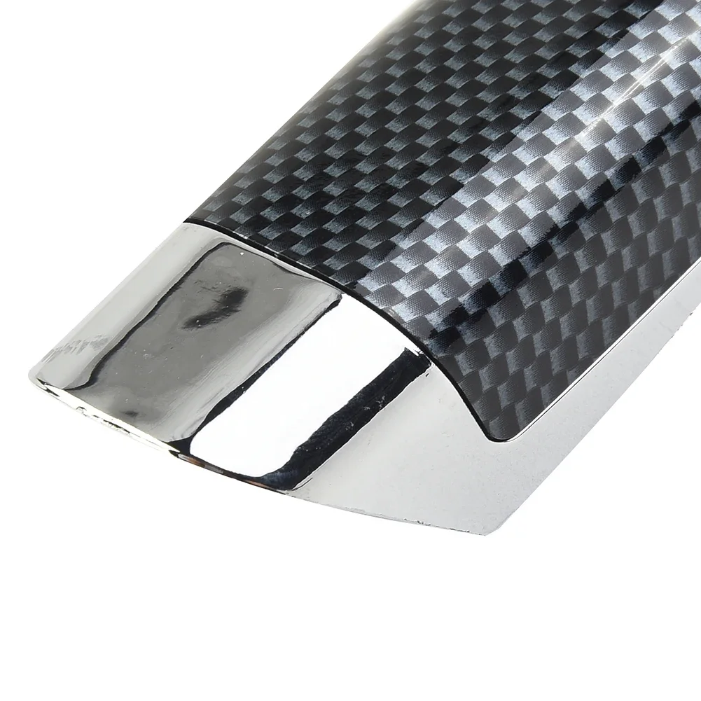 Vehicle Interior Hand Brake Protector With Carbon Fiber Pattern And Chrome Plated ABS Shell For Broad Model Coverage