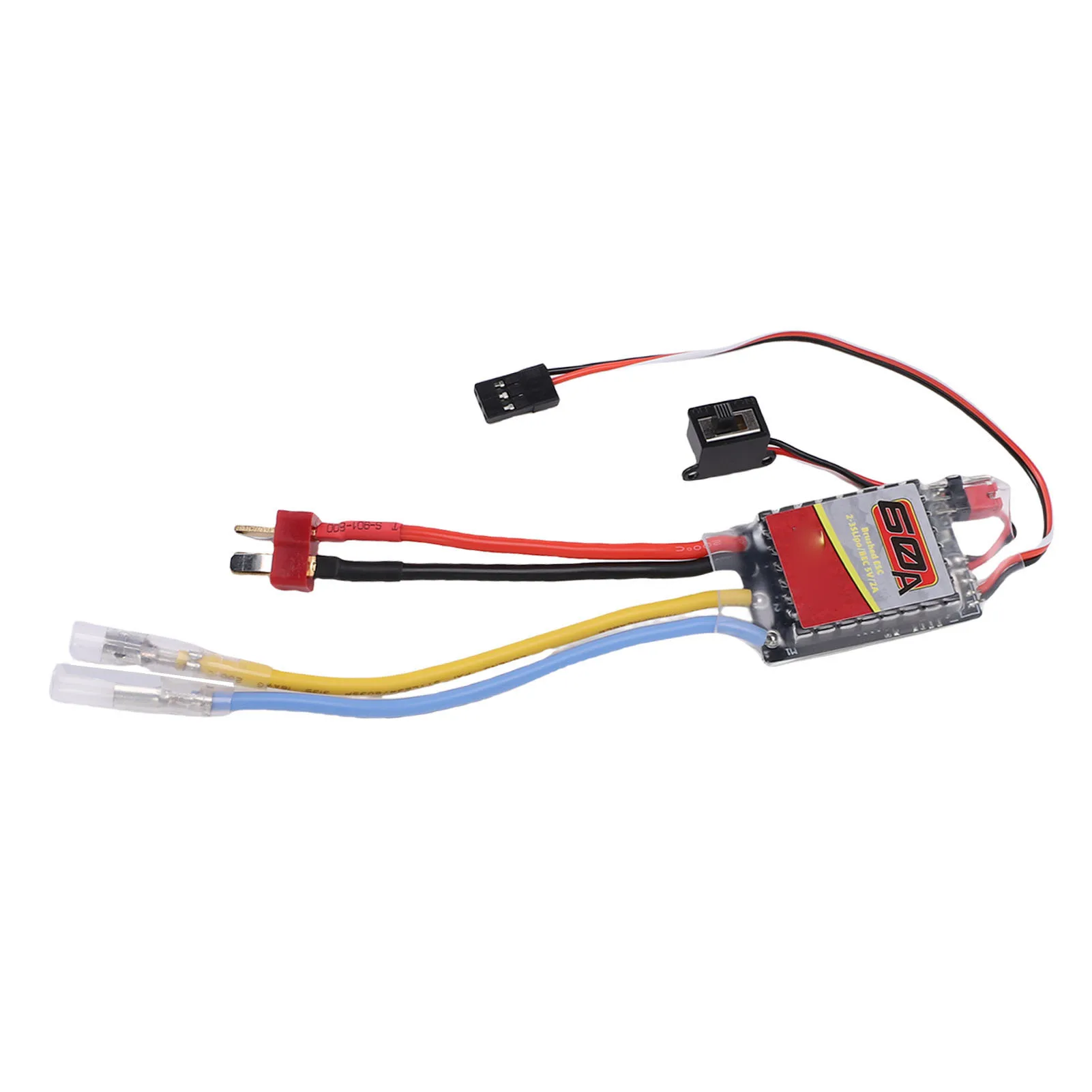 ESC مناسب لـ 540 550 380 370 RC سيارة قارب نحى المحرك 60A وحدة تحكم السرعة الإلكترونية مع T المكونات نحى ESC ESC مع T التوصيل #3