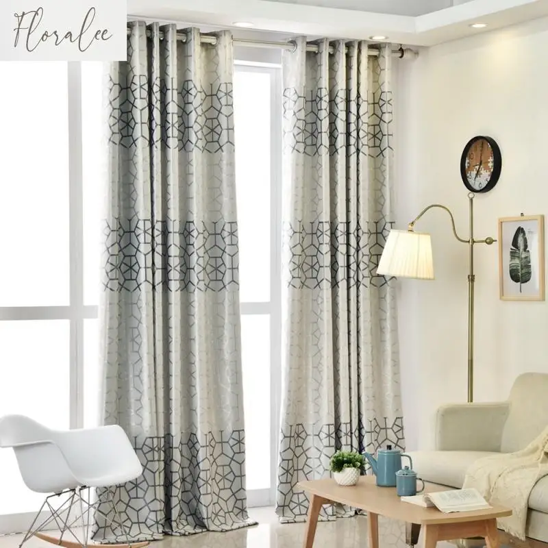 

Velvet Jacquard Blackout Curtains for Living Room Bedroom Dining Study Children's Room Insulation Floor-to-ceiling Curtains