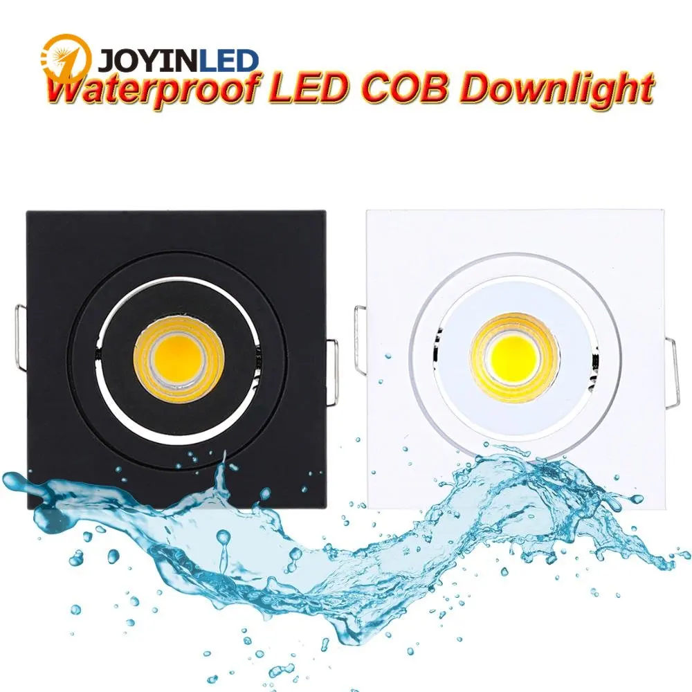 

New Design Square Round Dimmable Waterproof IP65 Downlight Lamps 3W Led Ceiling Lamp Home Indoor Outdoor Lighting For Garden