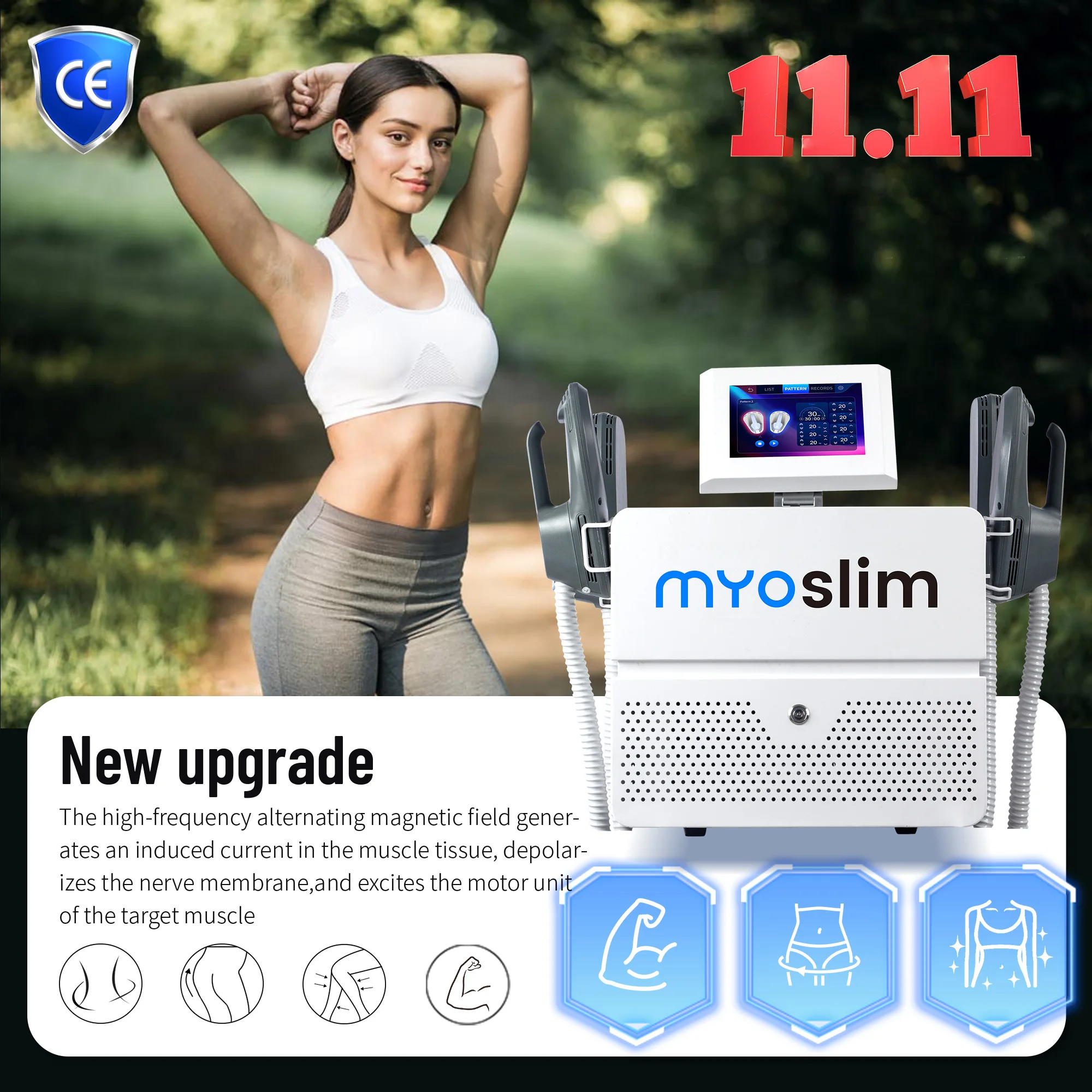 

Электромагнитное устройство для похудения, устройство для наращивания мышц и формирования, устройство для подтяжки бедер, красота для похудения талии и уменьшения жира.