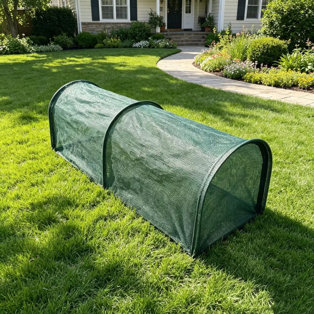 Outdoor Poultry Run Fence Foldable Chicken Tunnel Portable Poultry Run Predator-proof Outdoor Yard Enclosure Instant for Chicken