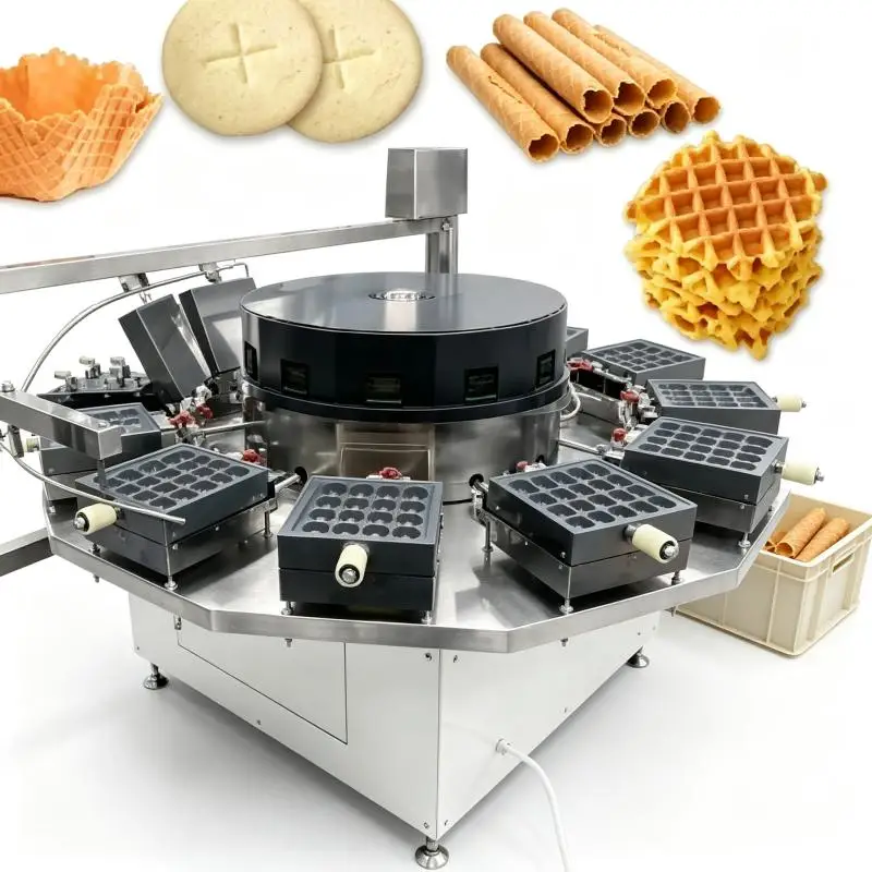 Automatic Egg Roll Baking Machine Commercial Egg Roll Maker Fast Heating Easy Operation Stainless Steel Design