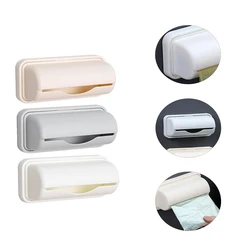 1Pc Garbage Bag Dispenser Roll Holder-Self Adhesive Plastic Bag Holder-Wall Mounted Garbage Bag Dispenser Kitchen Storage