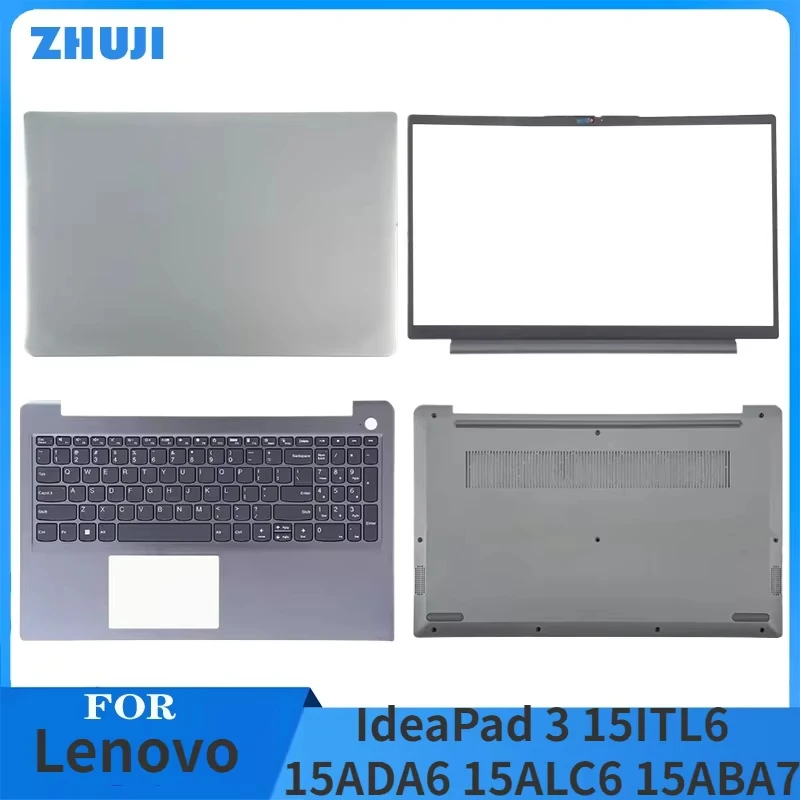 New Laptop LCD Back Cover/Front Bezel/keyboard/Palmrest/Hinges/Bottom Case For Lenovo IdeaPad 3 15ITL6 15ADA6 15ALC6 2021